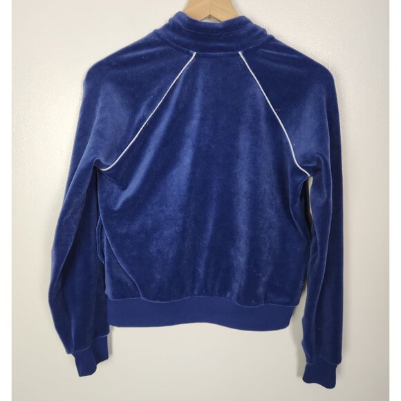 Nike Women's Sz. S Blue/White Velour Retro Style Jacket - Picture 5 of 5